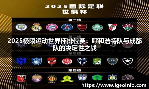 2025极限运动世界杯排位赛：呼和浩特队与成都队的决定性之战